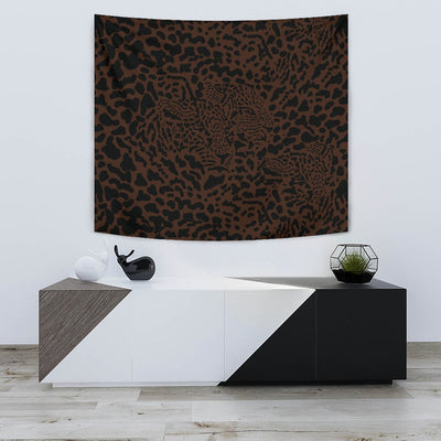 Brown Leopard Wall Tapestry