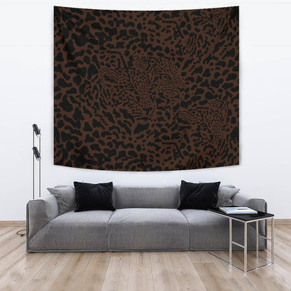 Brown Leopard Wall Tapestry