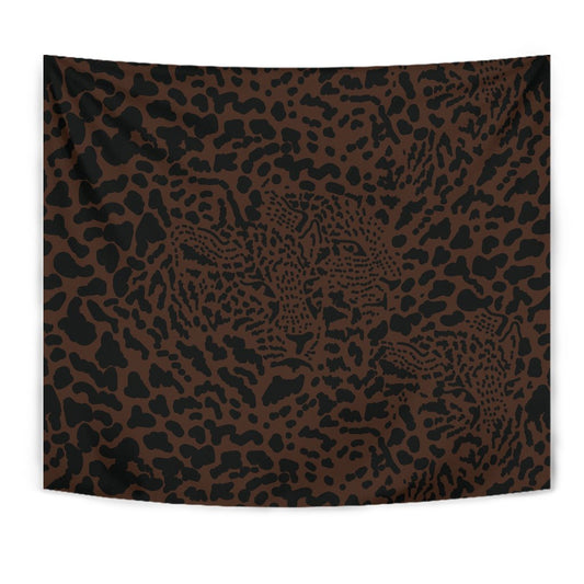 Brown Leopard Wall Tapestry
