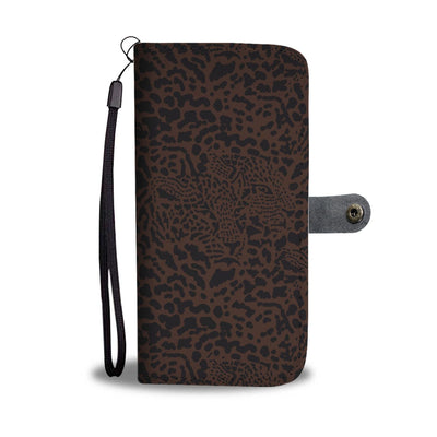 Brown Leopard Wallet Phone Case