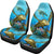 Brown Sea Turtle Print Universal Fit Car Seat Covers