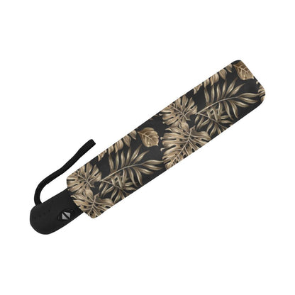 Brown Tropical Palm Automatic Foldable Umbrella