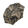 Brown Tropical Palm Automatic Foldable Umbrella