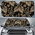 Brown Tropical Palm Leaves Car Sun Shade-JorJune