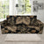 Brown Tropical Palm Leaves Sofa Slipcover-JORJUNE.COM