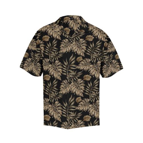 Brown Tropical Palm Men Hawaiian Shirt