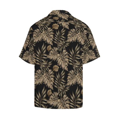 Brown Tropical Palm Men Hawaiian Shirt