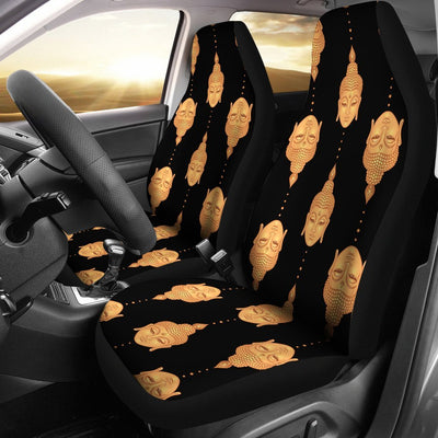 Buddha Head Gold Print Universal Fit Car Seat Covers