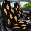 Buddha Head Gold Print Universal Fit Car Seat Covers