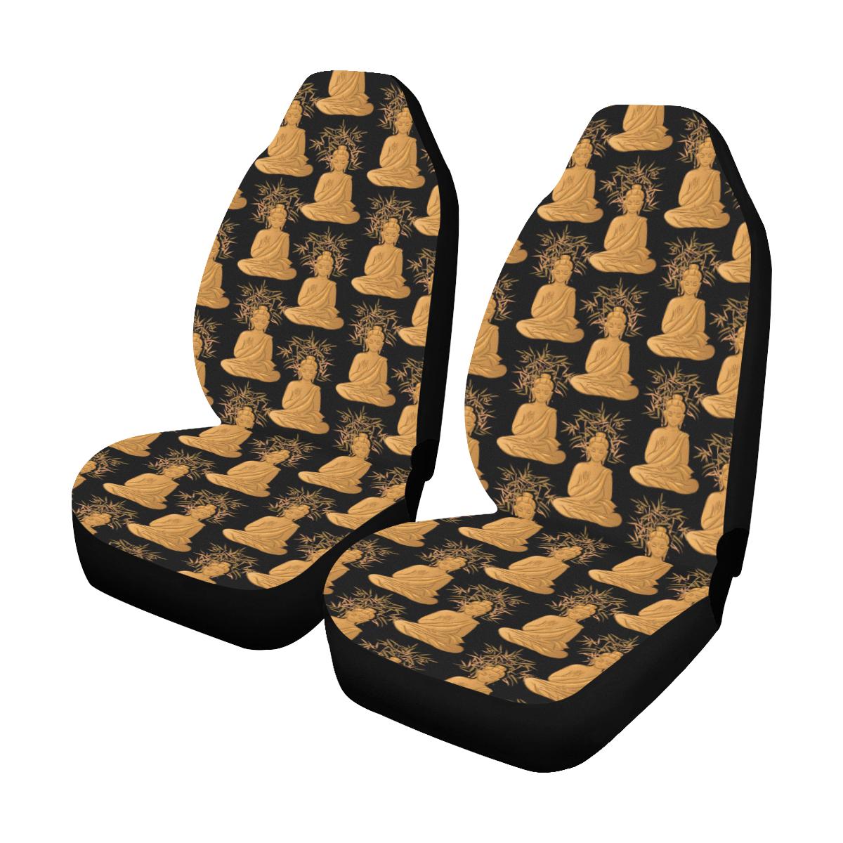 Buddha Pattern Print Design 01 Car Seat Covers (Set of 2)-JORJUNE.COM