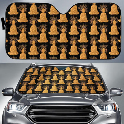 Buddha Pattern Print Design 01 Car Sun Shade-JORJUNE.COM