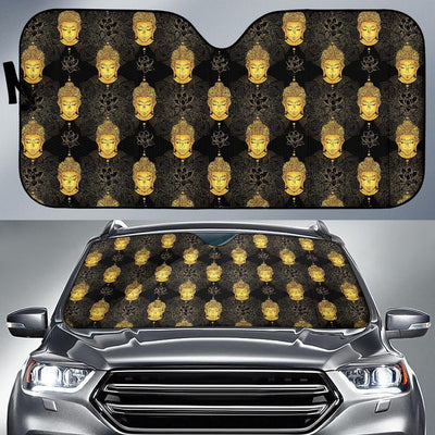 Buddha Pattern Print Design 04 Car Sun Shade-JORJUNE.COM