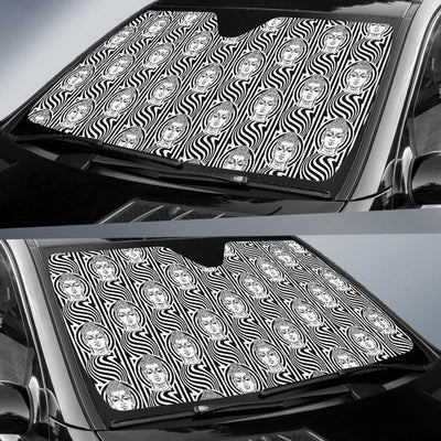 Buddha Pattern Print Design 05 Car Sun Shade-JORJUNE.COM