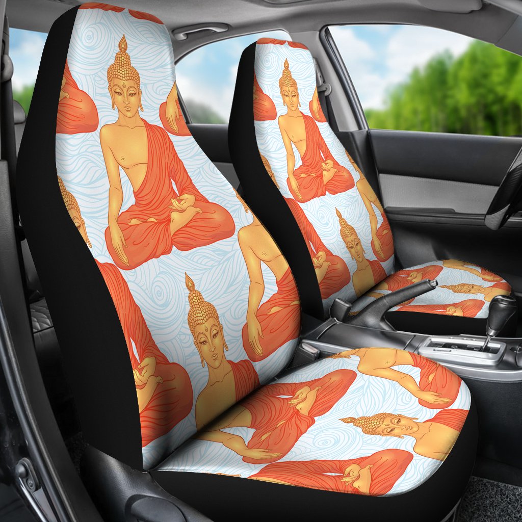Buddha Pattern Print Universal Fit Car Seat Covers