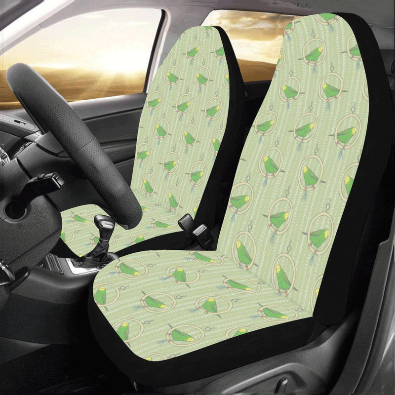 Budgerigar Pattern Print Design 02 Car Seat Covers (Set of 2)-JORJUNE.COM