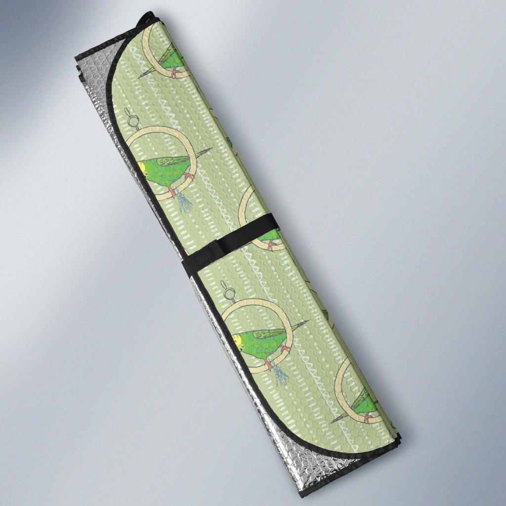 Budgerigar Pattern Print Design 02 Car Sun Shade-JORJUNE.COM