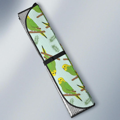 Budgerigar Pattern Print Design 04 Car Sun Shade-JORJUNE.COM