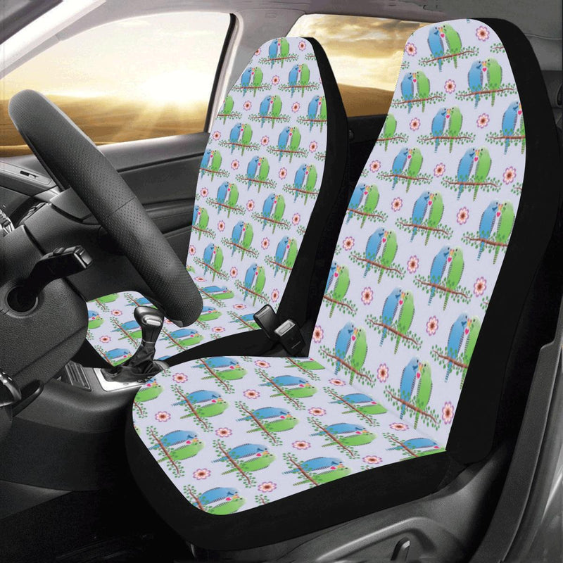 Budgerigar Pattern Print Design 05 Car Seat Covers (Set of 2)-JORJUNE.COM