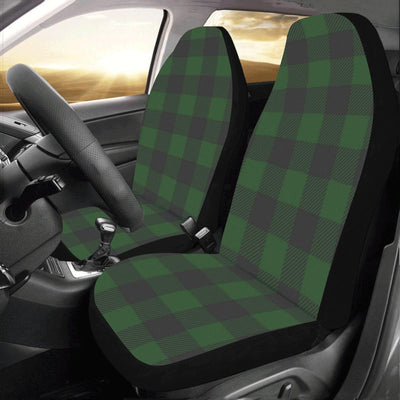 Buffalo check Green Pattern Print Design 02 Car Seat Covers (Set of 2)-JORJUNE.COM