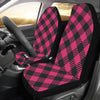 Buffalo check Pink Pattern Print Design 01 Car Seat Covers (Set of 2)-JORJUNE.COM