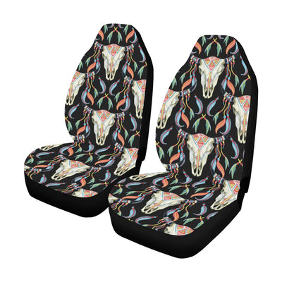 Buffalo Head Boho Style Pattern Print Design 01 Car Seat Covers (Set of 2)-JORJUNE.COM