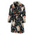 Buffalo Head Boho Style Pattern Print Design 01 Men Bathrobe-JORJUNE.COM