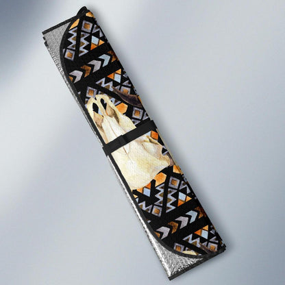 Buffalo Head Pattern Print Design 03 Car Sun Shade-JORJUNE.COM
