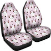 Bull Terrier Pink Print Pattern Universal Fit Car Seat Covers