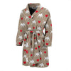 Bull Terriers Pattern Print Design 01 Men Bathrobe-JORJUNE.COM