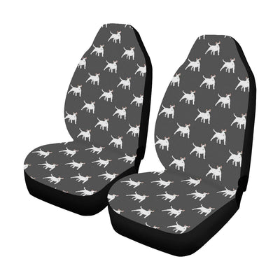 Bull Terriers Pattern Print Design 02 Car Seat Covers (Set of 2)-JORJUNE.COM