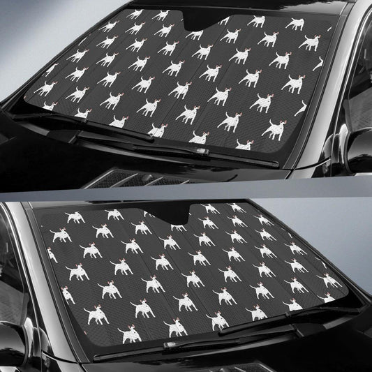 Bull Terriers Pattern Print Design 02 Car Sun Shade-JORJUNE.COM