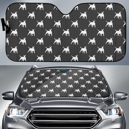 Bull Terriers Pattern Print Design 02 Car Sun Shade-JORJUNE.COM