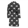 Bull Terriers Pattern Print Design 02 Men Bathrobe-JORJUNE.COM