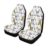 Bull Terriers Pattern Print Design 03 Car Seat Covers (Set of 2)-JORJUNE.COM