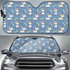 Bull Terriers Pattern Print Design 04 Car Sun Shade-JORJUNE.COM