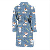 Bull Terriers Pattern Print Design 04 Men Bathrobe-JORJUNE.COM