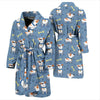 Bull Terriers Pattern Print Design 04 Men Bathrobe-JORJUNE.COM