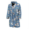 Bull Terriers Pattern Print Design 04 Men Bathrobe-JORJUNE.COM