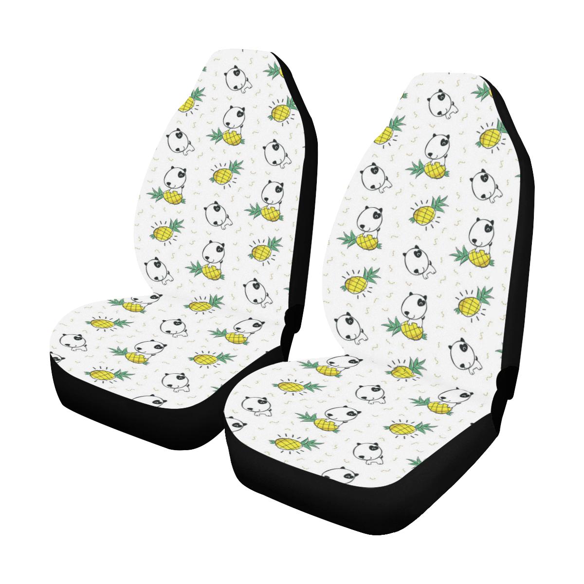 Bull Terriers Pattern Print Design 05 Car Seat Covers (Set of 2)-JORJUNE.COM