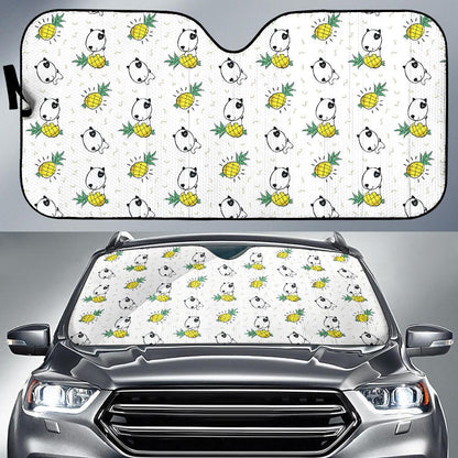 Bull Terriers Pattern Print Design 05 Car Sun Shade-JORJUNE.COM