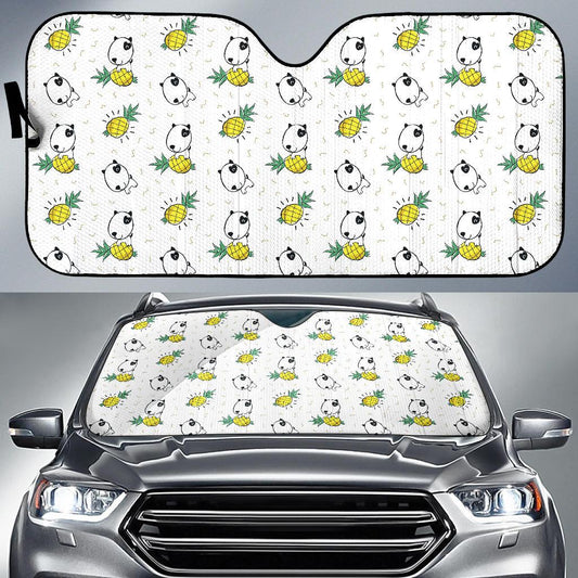 Bull Terriers Pattern Print Design 05 Car Sun Shade-JORJUNE.COM
