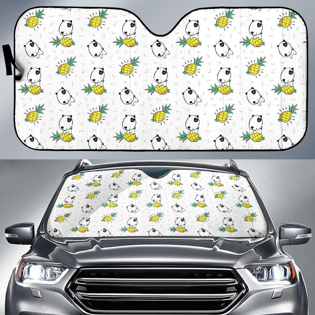 Bull Terriers Pattern Print Design 05 Car Sun Shade-JORJUNE.COM