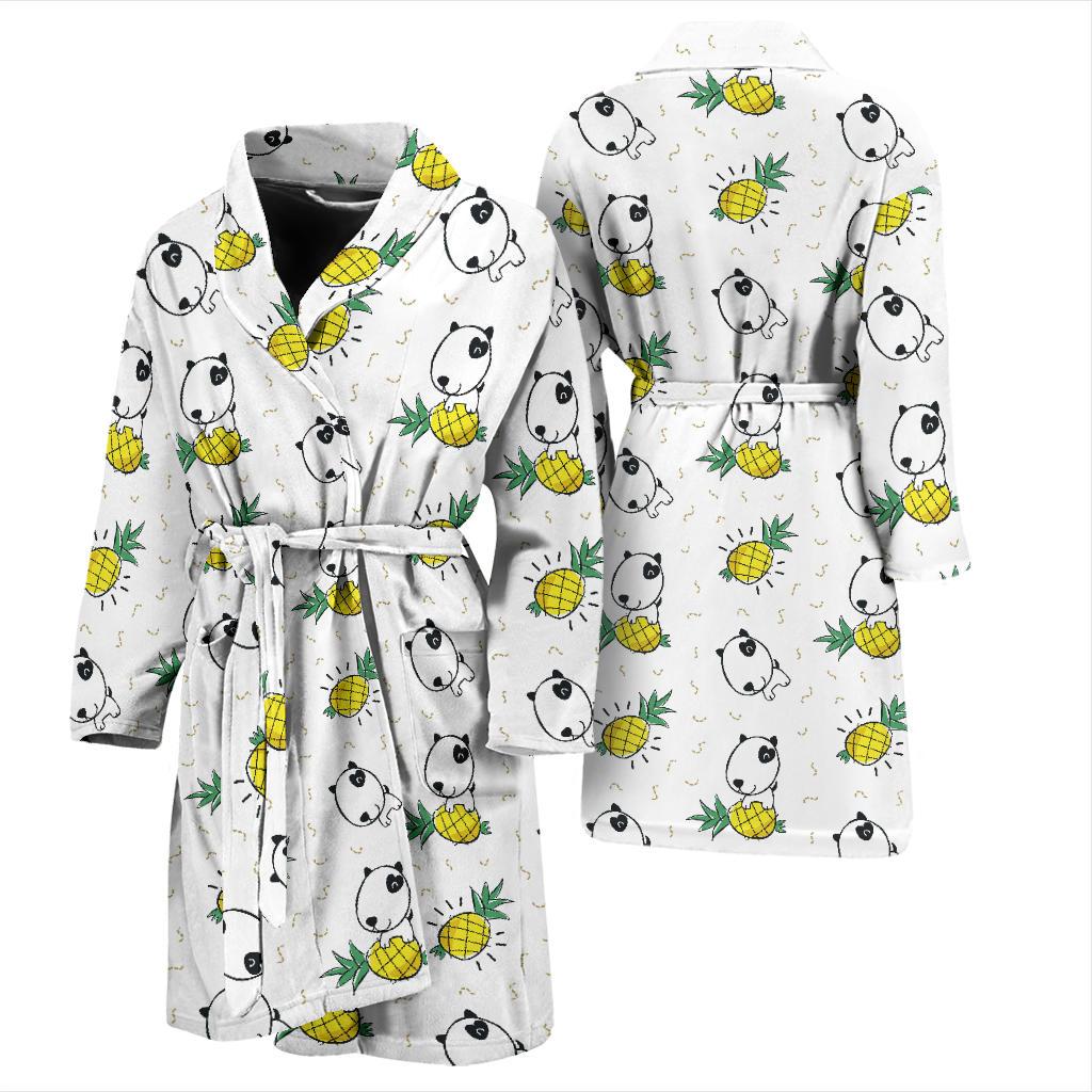 Bull Terriers Pattern Print Design 05 Men Bathrobe-JORJUNE.COM