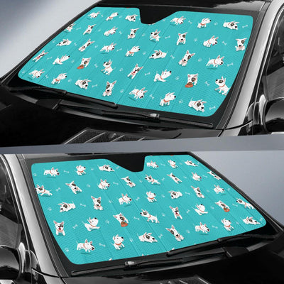 Bull Terriers Pattern Print Design 07 Car Sun Shade-JORJUNE.COM