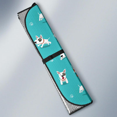 Bull Terriers Pattern Print Design 07 Car Sun Shade-JORJUNE.COM