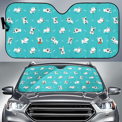 Bull Terriers Pattern Print Design 07 Car Sun Shade-JORJUNE.COM