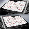 Bull Terriers Pattern Print Design 08 Car Sun Shade-JORJUNE.COM