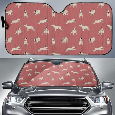 Bull Terriers Pattern Print Design 09 Car Sun Shade-JORJUNE.COM