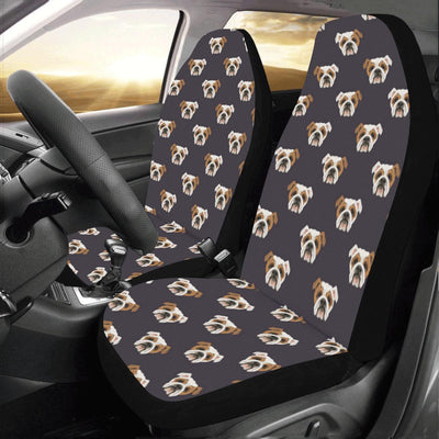 Bulldogs Pattern Print Design 03 Car Seat Covers (Set of 2)-JORJUNE.COM