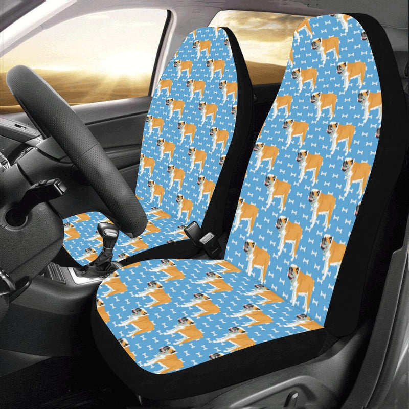 Bulldogs Pattern Print Design 06 Car Seat Covers (Set of 2)-JORJUNE.COM